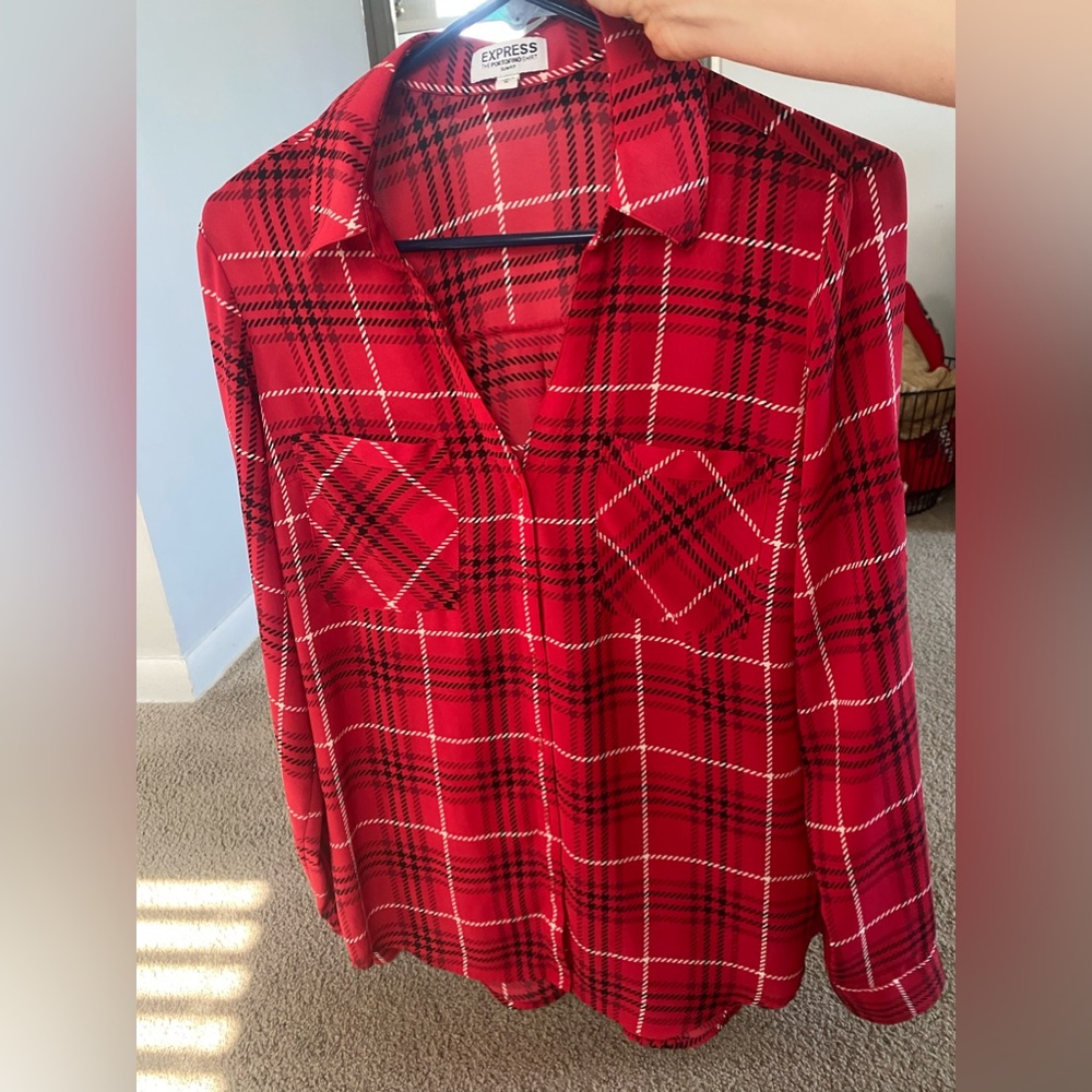 Express Button Down Blouse